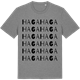Mid Heather Gray t-shirt med Haga ordlek t-shirt