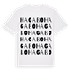 White t-shirt med Hagabo ordlek t-shirt