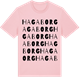 Pink Cotton t-shirt med Hagaborg ordlek t-shirt