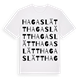 Hagaslätt ordlek t-shirt