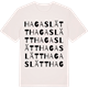 Vintage White t-shirt med Hagaslätt ordlek t-shirt