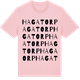 Pink Cotton t-shirt med Hagatorp ordlek t-shirt