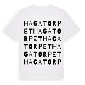 Hagatorpet ordlek t-shirt – ekologisk bomull t-shirt från Pinshirt