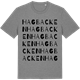Mid Heather Gray t-shirt med Hagbacken ordlek t-shirt