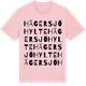 Pink Cotton t-shirt med Hägersjöhylte ordlek t-shirt