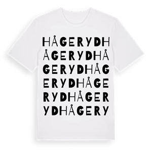 Hågeryd ordlek t-shirt – ekologisk bomull t-shirt från Pinshirt