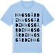 Blue Soul t-shirt med Hagsgärde ordlek t-shirt