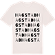 Vintage White t-shirt med Hagstad ordlek t-shirt