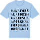 Blue Soul t-shirt med Hakafors ordlek t-shirt