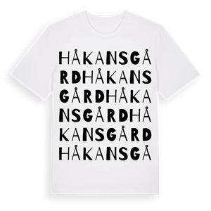 Håkansgård ordlek t-shirt – ekologisk bomull t-shirt från Pinshirt