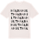 Vintage White t-shirt med Håknahult ordlek t-shirt