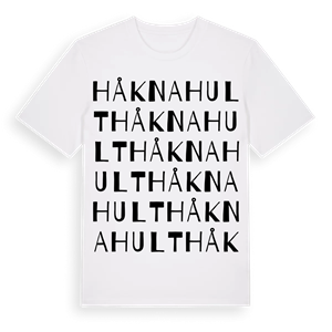 Håknahult ordlek t-shirt – ekologisk bomull t-shirt från Pinshirt