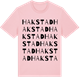 Pink Cotton t-shirt med Hakstad ordlek t-shirt