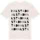 Vintage White t-shirt med Hakstad ordlek t-shirt