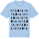Blue Soul t-shirt med Håldala ordlek t-shirt