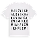 White t-shirt med Hålevik ordlek t-shirt