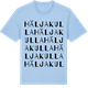 Blue Soul t-shirt med Häljakulla ordlek t-shirt