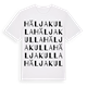 Häljakulla ordlek t-shirt