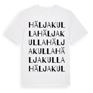 Häljakulla ordlek t-shirt – ekologisk bomull t-shirt från Pinshirt