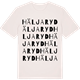 Vintage White t-shirt med Häljaryd ordlek t-shirt