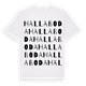 Hallaboda ordlek t-shirt