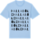 Blue Soul t-shirt med Hallaböke ordlek t-shirt