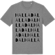 Mid Heather Gray t-shirt med Halladal ordlek t-shirt