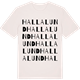 Vintage White t-shirt med Hallalund ordlek t-shirt