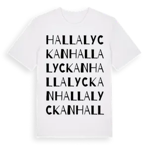 Hallalyckan ordlek t-shirt – ekologisk bomull t-shirt från Pinshirt
