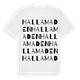 Hallamaden ordlek t-shirt