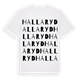 White t-shirt med Hallaryd ordlek t-shirt