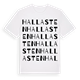 Hallasten ordlek t-shirt