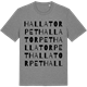 Mid Heather Gray t-shirt med Hallatorpet ordlek t-shirt