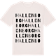 Vintage White t-shirt med Hallenborg ordlek t-shirt