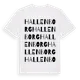 White t-shirt med Hallenborg ordlek t-shirt