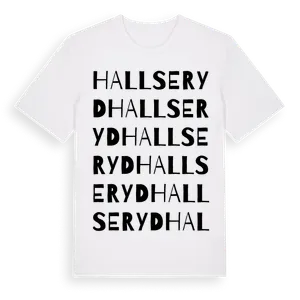 Hallseryd ordlek t-shirt – ekologisk bomull t-shirt från Pinshirt