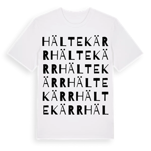 Hältekärr ordlek t-shirt – ekologisk bomull t-shirt från Pinshirt