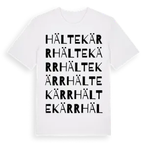 Hältekärr ordlek t-shirt – ekologisk bomull t-shirt från Pinshirt