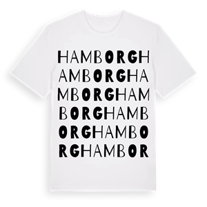 Hamborg ordlek t-shirt – ekologisk bomull t-shirt från Pinshirt
