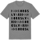 Mid Heather Gray t-shirt med Hamborgskvarn ordlek t-shirt