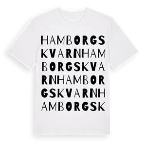 Hamborgskvarn ordlek t-shirt – ekologisk bomull t-shirt från Pinshirt