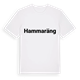 White t-shirt med Hammaräng fetstil t-shirt