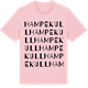 Pink Cotton t-shirt med Hampekull ordlek t-shirt