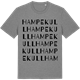 Mid Heather Gray t-shirt med Hampekull ordlek t-shirt