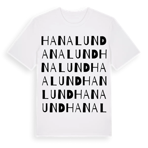 Hanalund ordlek t-shirt – ekologisk bomull t-shirt från Pinshirt