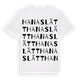 Hanaslätt ordlek t-shirt