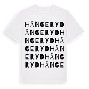 Hångeryd ordlek t-shirt – ekologisk bomull t-shirt från Pinshirt