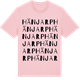 Pink Cotton t-shirt med Hänjarp ordlek t-shirt