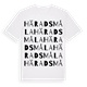 White t-shirt med Häradsmåla ordlek t-shirt