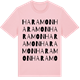 Pink Cotton t-shirt med Haramon ordlek t-shirt